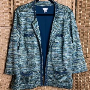Chico’s Open Blazer Jacket Size 4